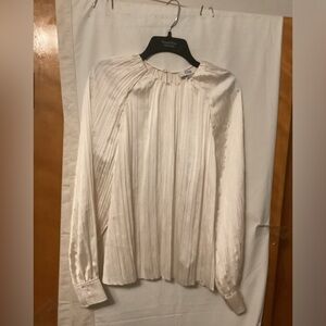 COS crinkled blouse made with Recycled polyester blouse Sz 8 NWT